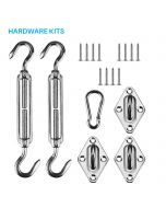 Heavy Duty Shade Sail Hardware Kit for Triangle Sun Shade Sail Installation - 8 Inch