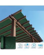 8'x15' Sunblock Shade Cloth Roll, Dark Green Sun Shade Fabric 90% UV Resistant Mesh Netting Cover for Outdoor, Backyard, Garden, Plant, Greenhouse, Barn