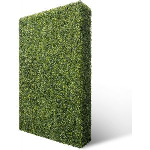 Patio Paradise 54 inch W x 18 inch H x 12 inch D Artificial Grass Wall Hedge Greenery Backdrop Panels, Faux Boxwood Photography Background Décor for Outdoor Privacy Partition Divider Garden Planter