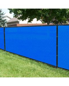 Blue 7FT 180 GSM Fence Windscreen Privacy Screen Shade Cover Fabric Mesh Garden 