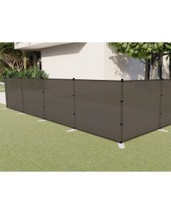 ASTEROUTDOOR Balcony and Fence Privacy Screen 6' x 50' with 90% Shade Rating Beige 170 GSM Polyethylene Fabric 