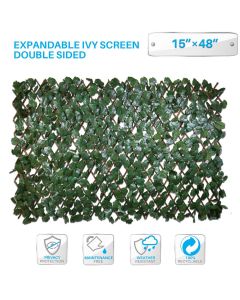 Details about   Garden Land Artificial Leaf Faux Ivy Expandable Stretchable Privacy Fence Screen 