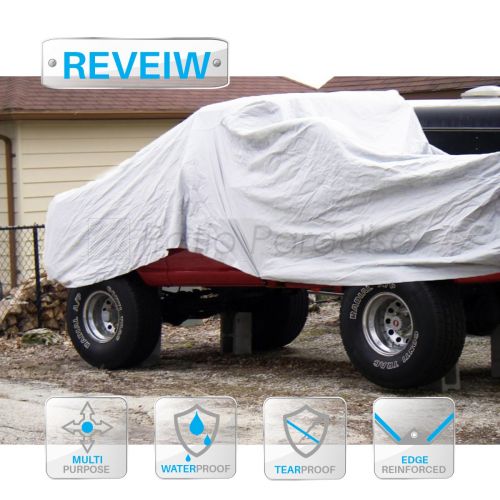 Strong White durable tarpaulin with reinforced edge Camping Ground Sheet Cover 