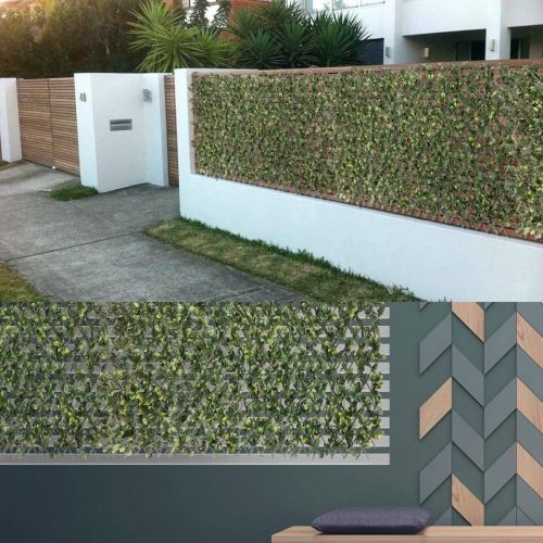 15"x48" Artificial Ivy Privacy Fence Screen Garden Decor Retractable Single Side 