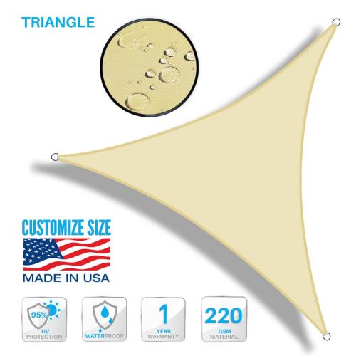 Sun Shade Triangle Sail Water Resistant Canopy Patio Awning Garden UV Block 