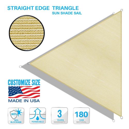 Triangle Sun Shade Sail Canopy For 98%UV Block Sun... – Grandado