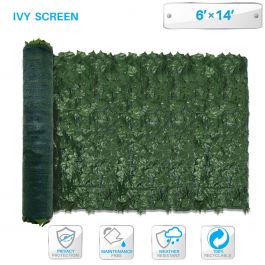 6x14 Artificial Faux Ivy Leaf Privacy Fence Screen Windscreen Shade UV Cover New 